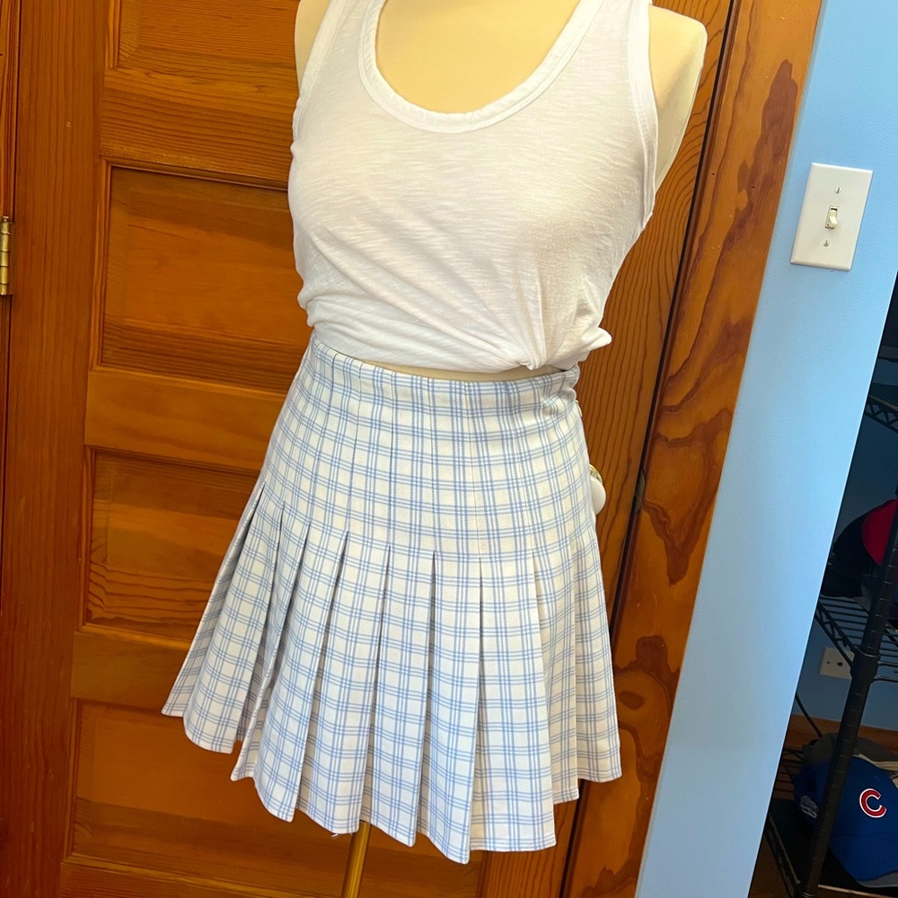 Brandy Melville Tennis Girl (Blue Plaid Check)